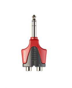 Adaptateur 2 RCA Femelle-Jack 6,3 Stéréo ROXTONE RPAN 330