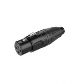 Fiche XLR femelle noir RX3F-BG