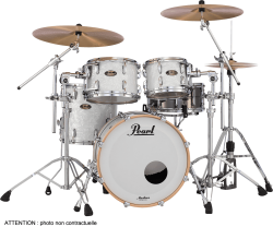 Pearl Masters Maple Gum Rock 4 fûts 22" Matte White Marine