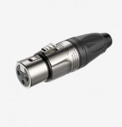 Fiche XLR femelle chromé RX3F-NT