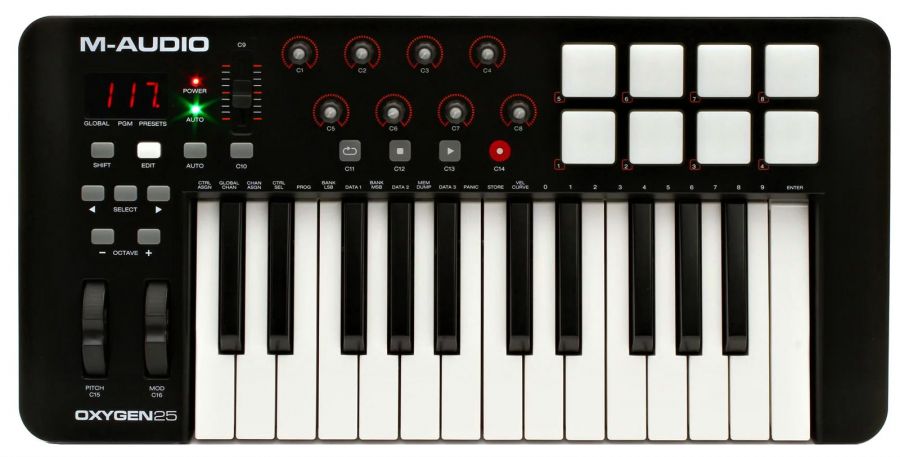 CLAVIER MAÎTRE M AUDIO - OXYGEN 25