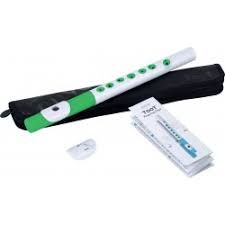 Nuvo Flûte traversière d'éveil ABS blanche et verte